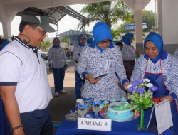 Jalasenastri Korcab IV DJA I Adakan Lomba Senam Tobelo dan Kreasi Hias Cake