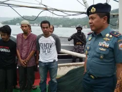 Lantamal IV Tangkap Kapal Illegal Muat Ratusan Kilogram Ikan Hiu