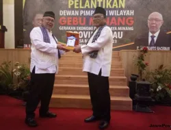 Lantik DPW Gebu Minang Riau, OSO: Ingat, Jangan Mau Dipecah Belah