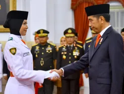 Presiden Jokowi Kukuhkan Anggota Paskibraka 2018 di Istana Negara