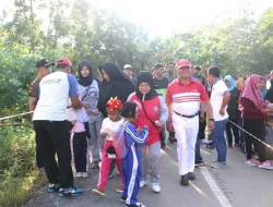 Bina Semangat Persatuan, Wabup Bintan Jalan Santai Bersama Masyarakat Toapaya Asri