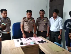 Polsek Singkep Barat Tangkap 7 Pemain Judi Dadu, Puluhan Orang Melarikan Diri