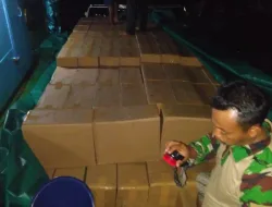 Tim Gabungan TNI AL Gagalkan Penyelundupan Rokok Ilegal Seharga 1,5 Miliar di Kuala Enok