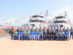TNI Al Launching Tiga Unit Kapal Perang di Batam