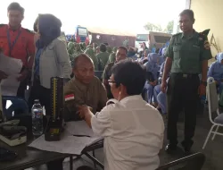 Brigjen TNI Gabriel Lema Donor Darah di HUT TNI Ke 73