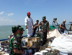 Berlayar Tidak Dilengkapi SPB, F1QR Lanal TBK Tangkap Kapal Berbendera Mongolia