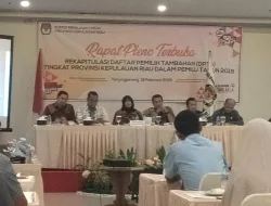KPU Gelar Rapat Pleno Rekapitulasi DPT Tambahan