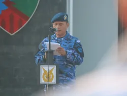 Upacara Bendera Bulanan Lanud RHF : Pangkoopsau I Ingatkan Netralitas TNI dan Persiapkan Operasi serta Latihan TNI AU