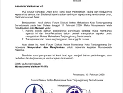 Mahasiswa Tanjungpinang Menolak Munas Permata-SI