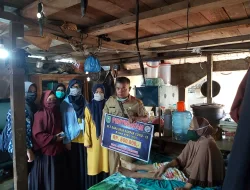 TANGGAP COVID-19 MAHASISWA UNRI MENGIKUTI KUKERTA RELAWAN DI DESA SUNGAI BERINGIN