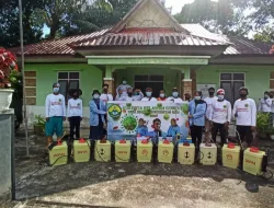 Mahasiswa Universitas Riau Melaksanakan KUKERTA (Kuliah Kerja Nyata) Relawan Covid-19 di Desa Duara