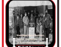 Modifikasi Hand Sanitizer, Inovasi Pencegahan Covid Di Kelurahan Tiban Lama