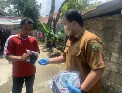 Kelurahan Tanjungpinang Timur Susuri Gang Kecil Bagikan Masker