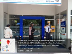 Satsabhara Polres Kotawaringin Barat Sambangi Bank BRI cabang di Kobar
