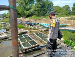 Bhabinkamtibmas Desa Rungun Sambangi Nelayan Perikanan Darat