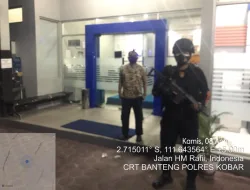 CRT Banteng Satreskrim Polres Kotawaringin Barat Patroli sambang Bank-Bank di wilayah Pangkalan Bun