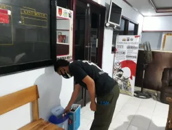 Memutus Penyebaran Covid – 19, Satresnarkoba Polres Kobar Melakukan Korvey di Area Kantor