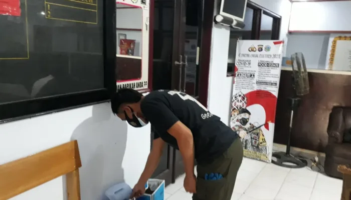 Memutus Penyebaran Covid – 19, Satresnarkoba Polres Kobar Melakukan Korvey di Area Kantor