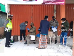 Polres Kobar laksanakan Ops Yustisi sore hari bersama TNI dan Satpol-PP untuk meminimalisir penyebaran Covid-19 di Kab. Kobar