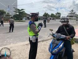 Personel Satlantas Polres Kobar Ikut Serta Dalam Kegiatan Operasi Yustisi