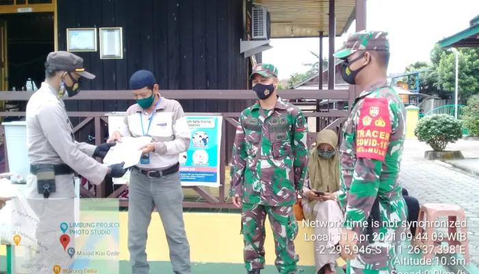 Binmas Polsek Kolam menghimbau warga Kec. Kolam cegah Karhutla