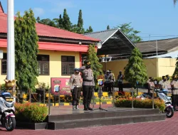 Polres Kobar laksanakan Apel Gelar Pasukan Operasi Keselamatan Telabang 2021
