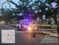 Satlantas Polres Kobar Laksanakan Patroli Cegah Balapan Liar dan Pengendara Ugal-Ugalan