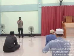 Polres Kobar Berikan Imbauan Patuhi Prokes Saat Pandemi Covid – 19 dan Jauhi Narkotika