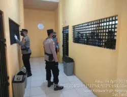 Serah Terima Tugas Jaga Pawas Cek Tahanan