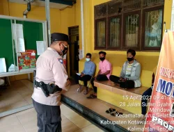 Satbinmas Polres Kobar sambang dan memberi himbauan