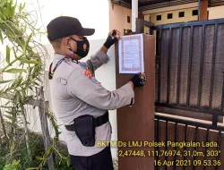 Polsek pangkalan lada gencar penempelan Maklumat