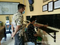 Penyerahan tersangka dan barang Bukti Polres Kobar