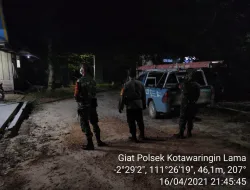 Personil gabungan Polsek dan Koramil Kolam tingkatkan Patroli