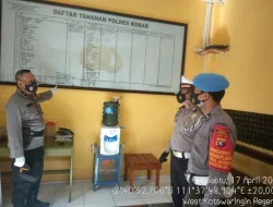 Polres Kobar pastikan ruang tahanan aman.