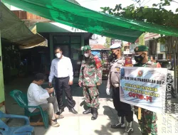 Bersama TNI dan Petugas Trantib Polsek Afsel Laksanakan Aturan Prok