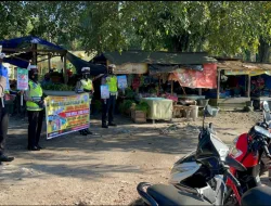Satlantas Polres Kobar Blusukan di Pasar Korindo
