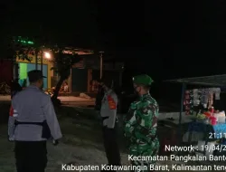 TNI-POLRI dan Trantib Kecamatan Laksanakan Yustisi malam hari