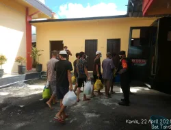 Pemindahan tahanan titipan Jaksa dari rutan polres kobar ke lapas