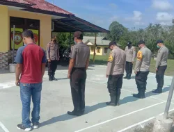 Polsek Sebangki Laksanakan Apel Pagi