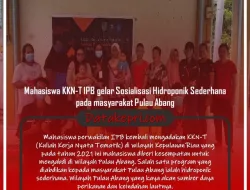 Mahasiswa KKN-T IPB Gelar Sosialisasi Hidroponik Sederhana kepada Masyarakat Pulau Abang