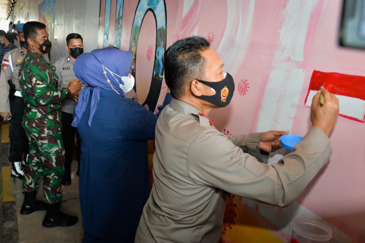 Hadiri Bhayangkara Mural Festival, Marlin Dukung Kreativitas Seni Anak Muda Kepri