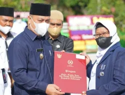 Jadi Pembina Upacara, Nizar Ucapkan Selamat Hari Amal Bhakti ke-76