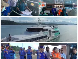 Satuan Polisi Airud Polres Lingga Bersama Syahbandar Lakukan Pemeriksaan Kelayakan Alat Keselamatan Kapal