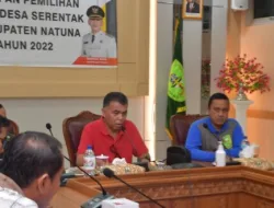 Satukan Persepsi Bupati Natuna Pimpinan Rakor Persiapan Pilkades Tahun 2022.