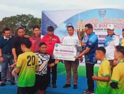 Skor 2 – 0 , Busung A FC Juarai Turnamen Busung Cup III 2022.
