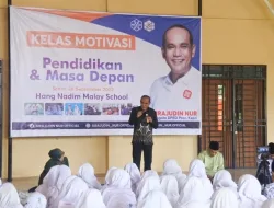 Pentingnya Kualitas Pendidikan, Sirajudin Nur Berikan Kelas Motivasi di Hang Nadim Malay School