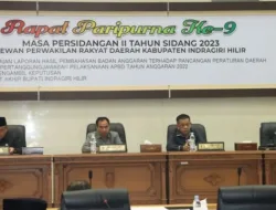 Rapat Paripurna ke-9, Pemkab dan DPRD Inhil Setujui Ranperda APBD 2022
