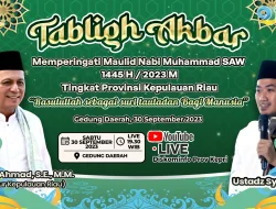Pemprov Kepri Ajak Masyarakat Meriahkan Tabligh Akbar Peringatan Maulid Nabi di Gedung Daerah Tanjungpinang