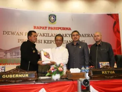 Gubernur Sampaikan Nota Keuangan dan Ranperda kepada DPRD Prov Kepri