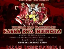 Ketua KONI Batam dan Ultras Garuda Batam Ajak Masyarakat Ramaikan Nobar Timnas Indonesia vs Australia di MB 2